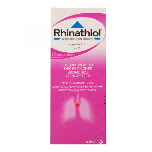Rhinathiol pink cough syrup